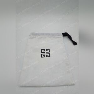 GIVENCHY White Cotton Dust Bag Drawstring Pouch 10.5x8 NWOT